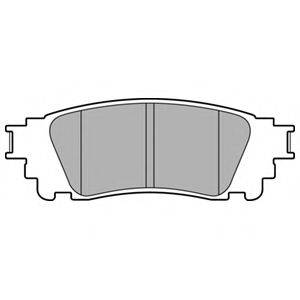 DELPHI LP3171 Комплект гальмівних колодок, дискове гальмо