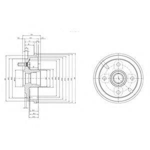 DELPHI BF518 Гальмівний барабан