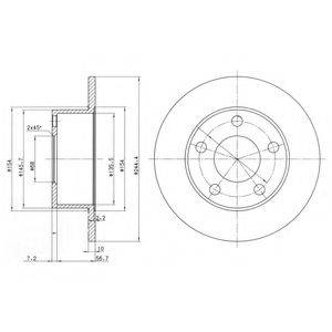 DELPHI BG2746C гальмівний диск