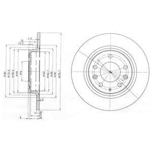 DELPHI BG3875C гальмівний диск