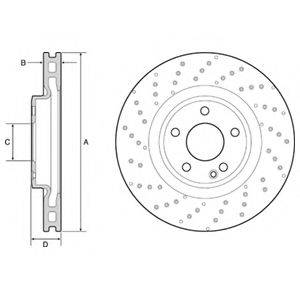 DELPHI BG4658C гальмівний диск