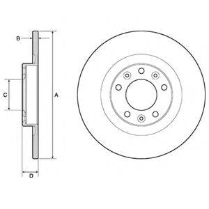 DELPHI BG4662C гальмівний диск