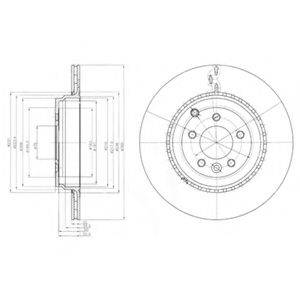 DELPHI BG9082C гальмівний диск