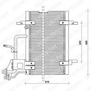 DELPHI TSP0225011 Конденсатор, кондиціонер