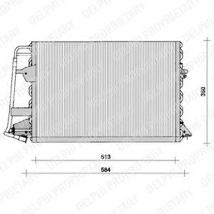 DELPHI TSP0225099 Конденсатор, кондиціонер