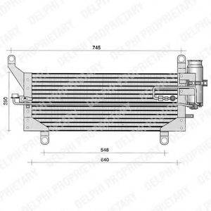 DELPHI TSP0225188 Конденсатор, кондиціонер