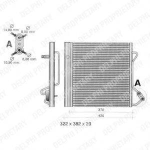 DELPHI TSP0225320 Конденсатор, кондиціонер