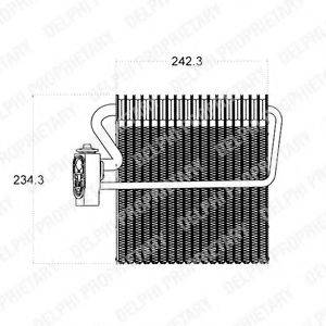 DELPHI TSP0525016 Випарник, кондиціонер