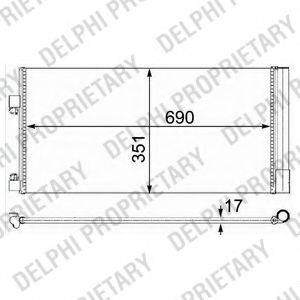 DELPHI TSP0225638 Конденсатор, кондиціонер