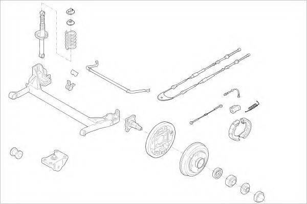 DELPHI FORD01084R Підвіска колеса