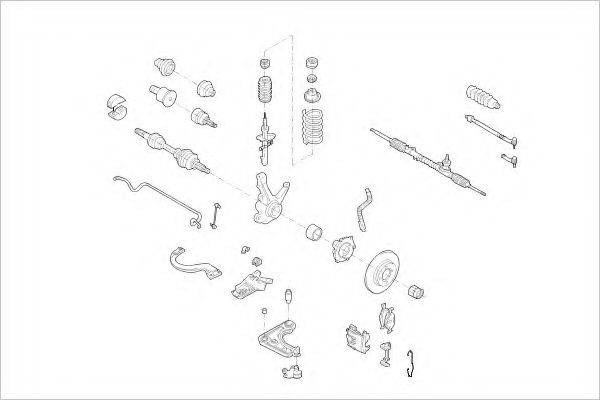 DELPHI FORD03901F Підвіска колеса