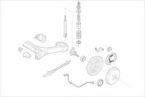 DELPHI VW03929R Підвіска колеса