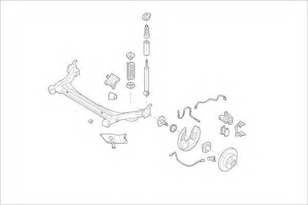 DELPHI VW14563R Підвіска колеса