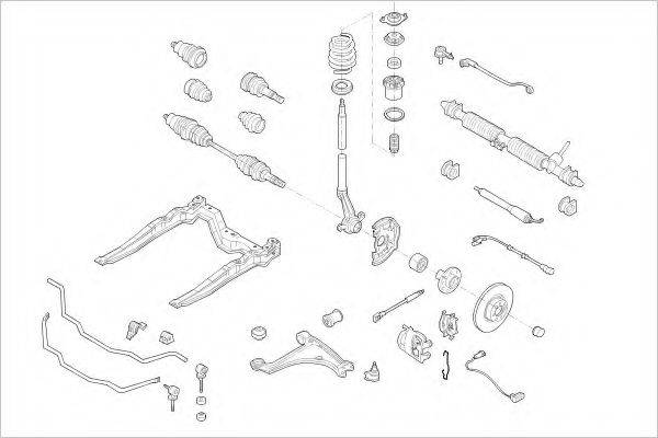 DELPHI OPEL03878F Підвіска колеса