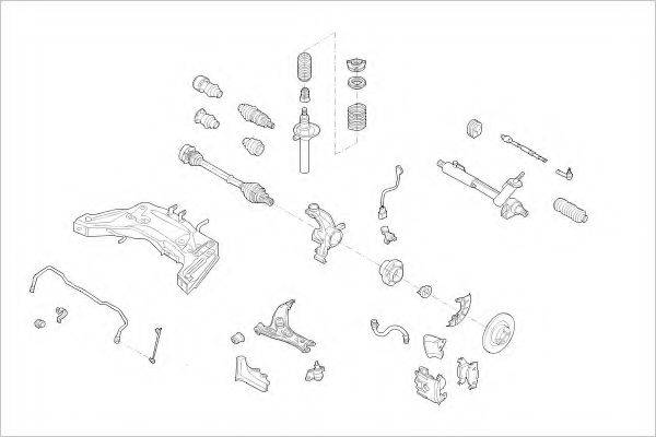 DELPHI VW16332F Підвіска колеса