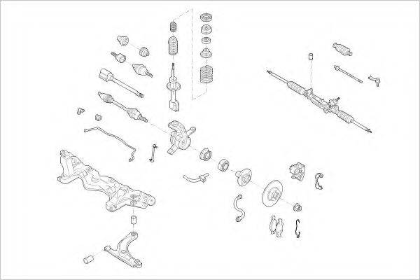 DELPHI FORD13657F Підвіска колеса