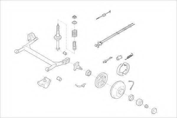 DELPHI FORD13657R Підвіска колеса