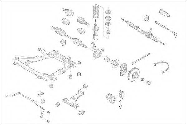 DELPHI OPEL05168F Підвіска колеса