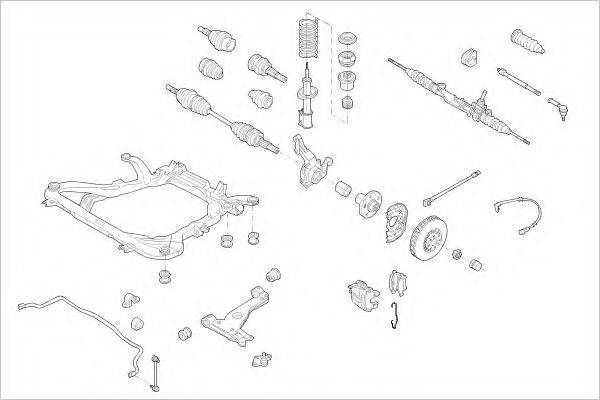 DELPHI OPEL05166F Підвіска колеса