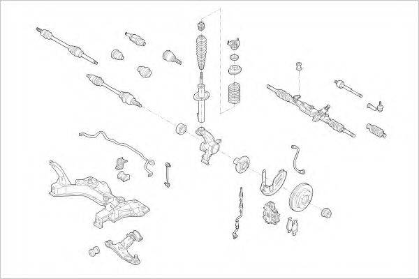 DELPHI FORD09643F Підвіска колеса