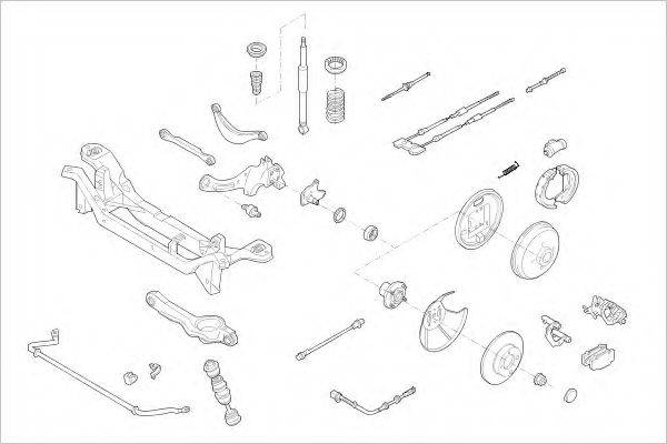 DELPHI FORD09643R Підвіска колеса