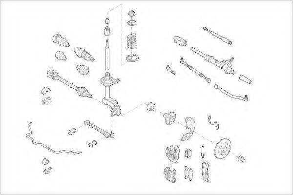 DELPHI VW08045F Підвіска колеса