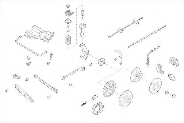 DELPHI FORD05343R Підвіска колеса