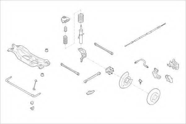 DELPHI FORD18269R Підвіска колеса