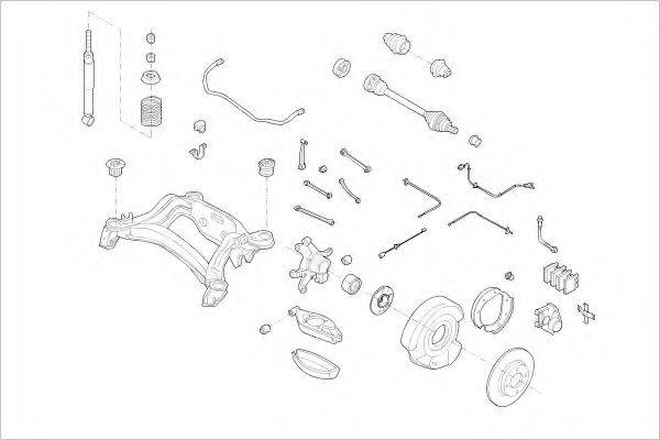 DELPHI MERC00344R Підвіска колеса