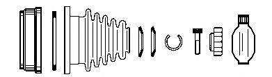FARCOM 134400 Шарнірний комплект, приводний вал