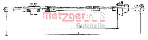 METZGER 100152 Тросик газу