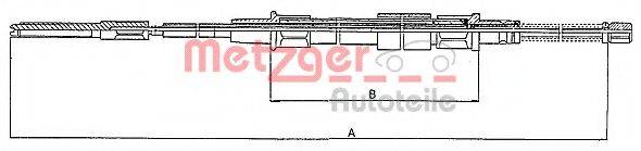 METZGER 107402 Трос, стоянкова гальмівна система