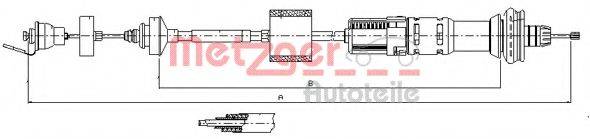 METZGER 112154 Трос, управління зчепленням