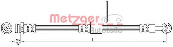 METZGER 4110218 Гальмівний шланг