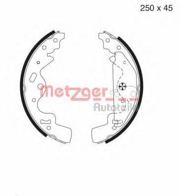 METZGER MG986 Комплект гальмівних колодок