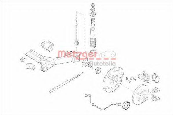 METZGER GOLFHA1 Підвіска колеса
