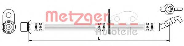 METZGER 4110621 Гальмівний шланг