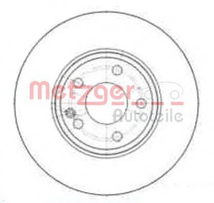 METZGER 25285V гальмівний диск