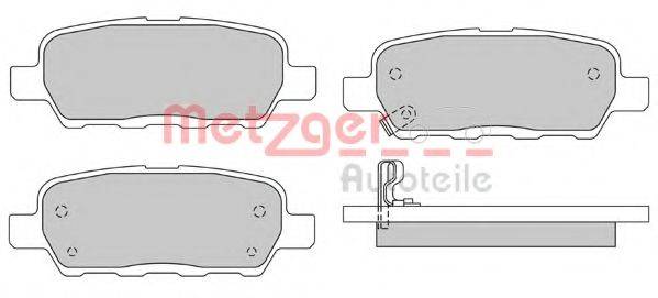 METZGER 1170079 Комплект гальмівних колодок, дискове гальмо