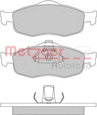 METZGER 1170273 Комплект гальмівних колодок, дискове гальмо