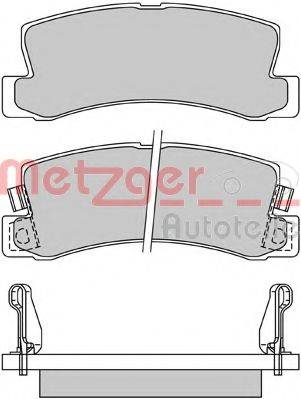 METZGER 1170277 Комплект гальмівних колодок, дискове гальмо