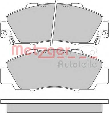 METZGER 1170373 Комплект гальмівних колодок, дискове гальмо