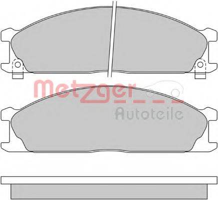 METZGER 1170488 Комплект гальмівних колодок, дискове гальмо