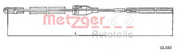 METZGER 11583 Трос, стоянкова гальмівна система