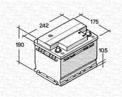 MAGNETI MARELLI 067143813003 Стартерна акумуляторна батарея; Стартерна акумуляторна батарея