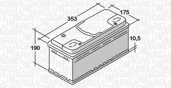 MAGNETI MARELLI 068092076010 Стартерна акумуляторна батарея