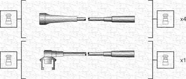 MAGNETI MARELLI 941318111145 Комплект дротів запалювання