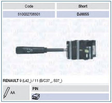 MAGNETI MARELLI 510032706501 Вимикач на колонці кермового керування