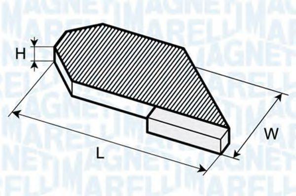 MAGNETI MARELLI 350203062680 Фільтр, повітря у внутрішньому просторі