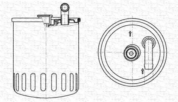 MAGNETI MARELLI 213908510000 Паливний фільтр